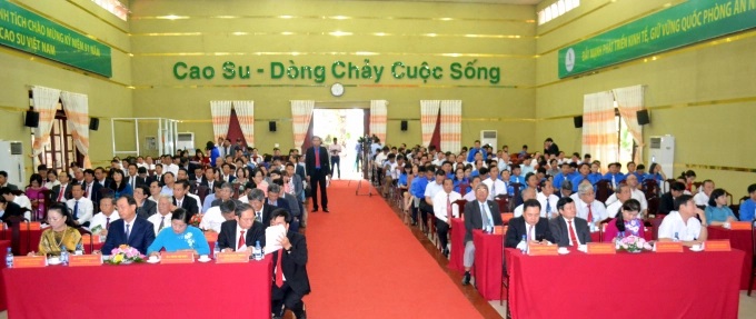Ông Trần Ngọc Thuận - Chủ tịch HĐQT VRG phát biểu tại lễ kỷ niệm.  Ảnh: Trần Trung.